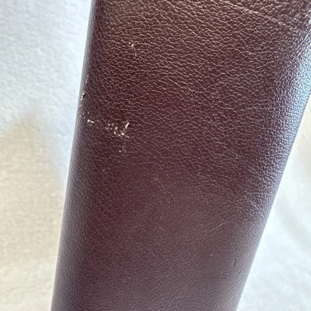 Vintage Floral Tapestry Photo Album Faux Leather Spine Burgundy 7x9